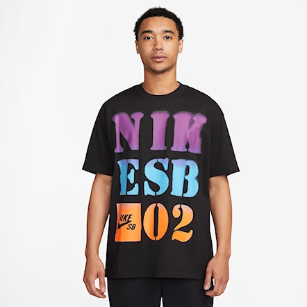 Tričko Nike SB Stencil black 2023 - 5