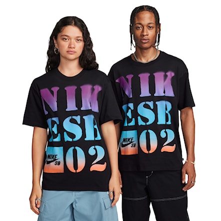 Koszulka Nike SB Stencil black 2023 - 1