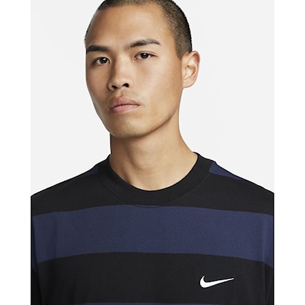 Koszulka Nike SB Tee Stripe midnight navy/black/white 2023 - 4