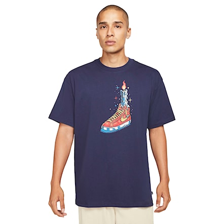 T-shirt Nike SB Waxed midnight navy 2021 - 1