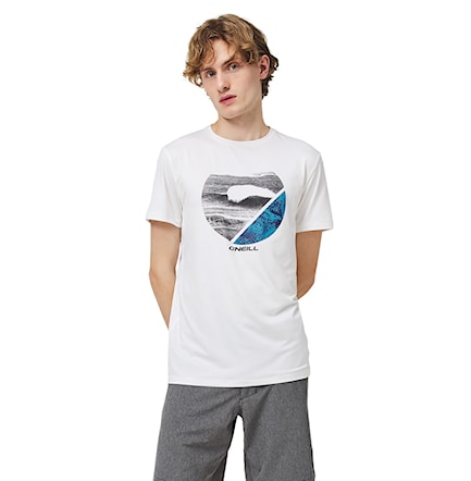 T-shirt O'Neill Framed Hybrid super white 2020 - 1