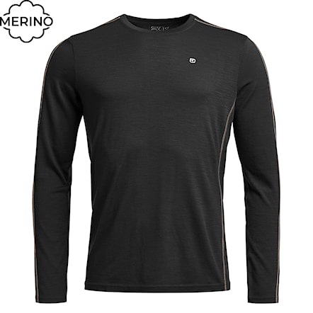 T-shirt ORTOVOX 185 Rock'n'wool Long Sleeve black raven 2026 - 1