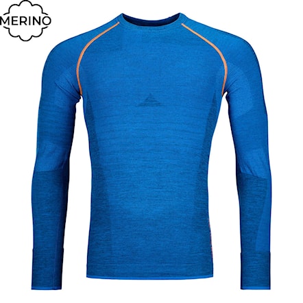 T-shirt ORTOVOX 230 Competition Long Sleeve just blue 2023 - 1