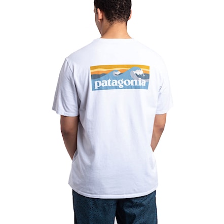 Koszulka Patagonia M's Boardshort Logo Pocket Responsibili-Tee white 2024 - 1