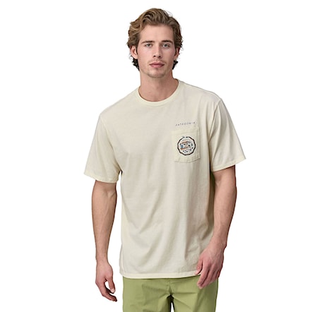 T-shirt Patagonia M's Commontrail Pocket Responsibili-Tee birch white 2024 - 2