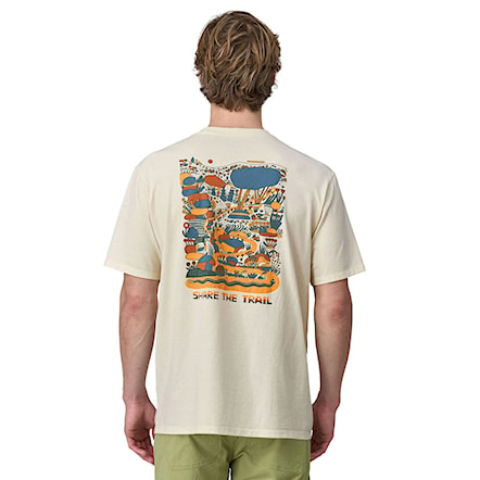 T-shirt Patagonia M's Commontrail Pocket Responsibili-Tee birch white 2024 - 1
