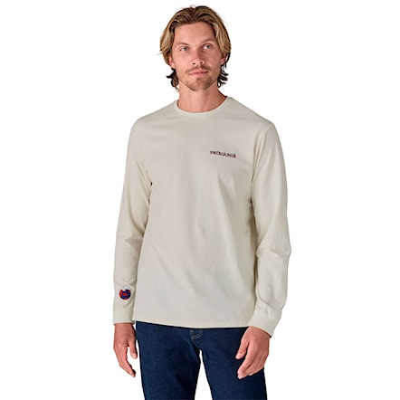 Tričko Patagonia M's L/S Chill Responsibili-Tee birch white 2024 - 2
