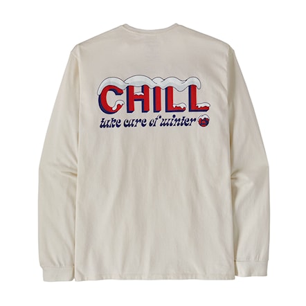 Tričko Patagonia M's L/S Chill Responsibili-Tee birch white 2024 - 3