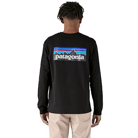 Koszulka Patagonia M's L/S P-6 Logo Responsibili-Tee black 2025 - 4