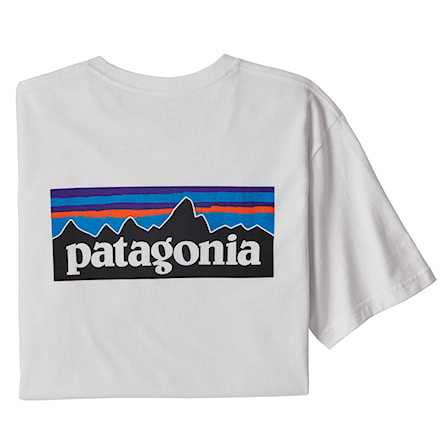 T-shirt Patagonia M's P-6 Logo Responsibili-Tee white 2024 - 3
