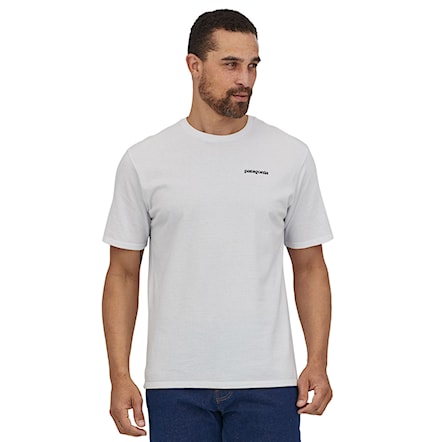 T-shirt Patagonia M's P-6 Logo Responsibili-Tee white 2024 - 5