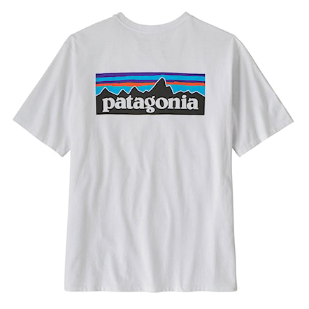 T-shirt Patagonia M's P-6 Logo Responsibili-Tee white 2024 - 1