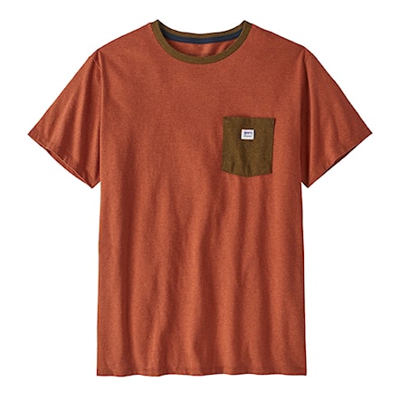 T-shirt Patagonia Shop Sticker Pocket Responsibili-Tee henna brown 2024 - 3