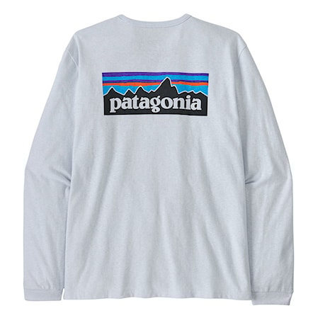 T-shirt Patagonia W's L/S P-6 Logo Responsibili-Tee white 2025 - 4