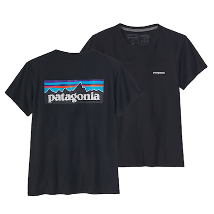 T-shirt Patagonia W's P-6 Logo Responsibili-Tee black 2025 - 2
