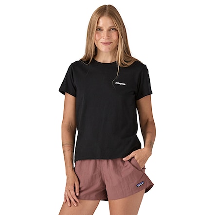 T-shirt Patagonia W's P-6 Logo Responsibili-Tee black 2025 - 3