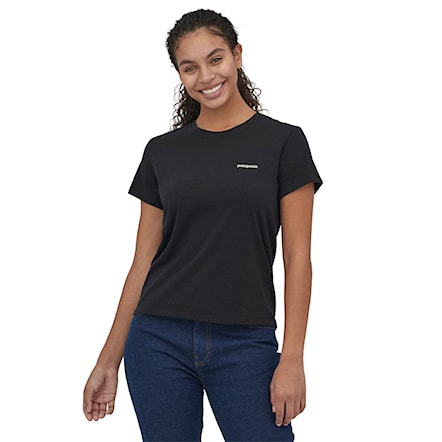 T-shirt Patagonia W's P-6 Logo Responsibili-Tee black 2025 - 5