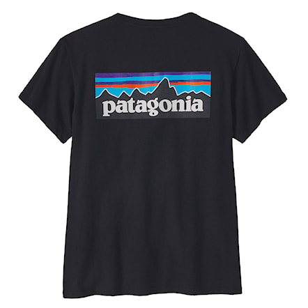 T-shirt Patagonia W's P-6 Logo Responsibili-Tee black 2025 - 6