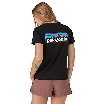 T-shirt Patagonia W's P-6 Logo Responsibili-Tee black 2025 - 1