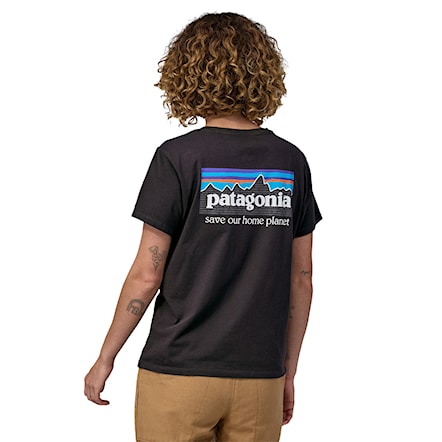 T-shirt Patagonia W's P-6 Mission Organic ink black 2024 - 1