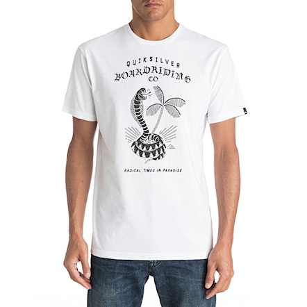 T-shirt Quiksilver Classic Off The Block white 2017 - 1