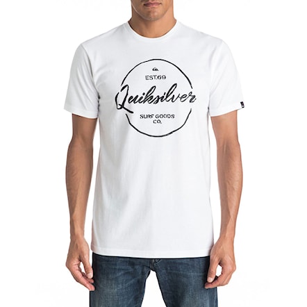 T-shirt Quiksilver Classic Silvered white 2017 - 1