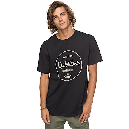 T-shirt Quiksilver Classic SS Morning Slides black 2018 - 1