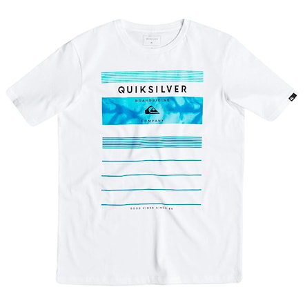 T-shirt Quiksilver Classic Ss Youth Stringer white 2016 - 1