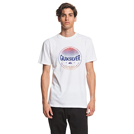 T-shirt Quiksilver Colors In Stereo snow white 2020 - 1