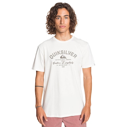 T-shirt Quiksilver Creators Of Simplicity Ss Ii snow white 2020 - 1