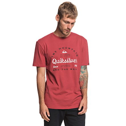 T-shirt Quiksilver Drop In Drop Out brick red 2019 - 1
