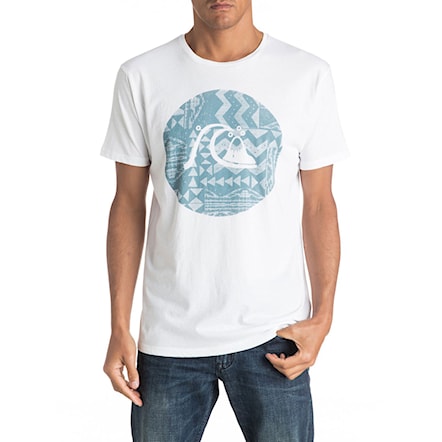 T-shirt Quiksilver Garment Dye Circle Bubble white 2017 - 1