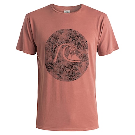Koszulka Quiksilver Garment Dyed Sunset Tunels mahogany 2016 - 1