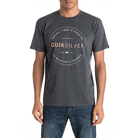 T-shirt Quiksilver Heather Free Zone charcoal heather 2017 - 1