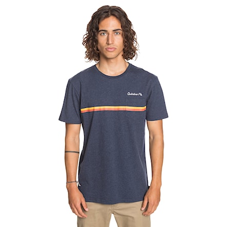 T-shirt Quiksilver High Piped navy blazer heather 2020 - 1
