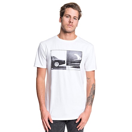 T-shirt Quiksilver High Speed Pursuit white 2019 - 1