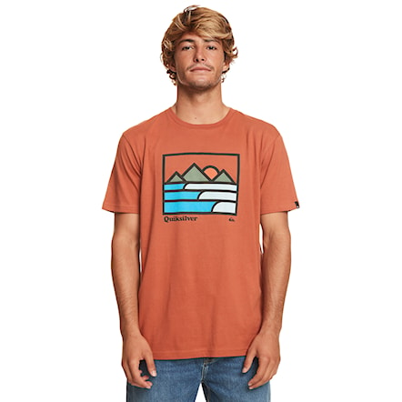 T-shirt Quiksilver Landscape Lines Ss baked clay 2023 - 1