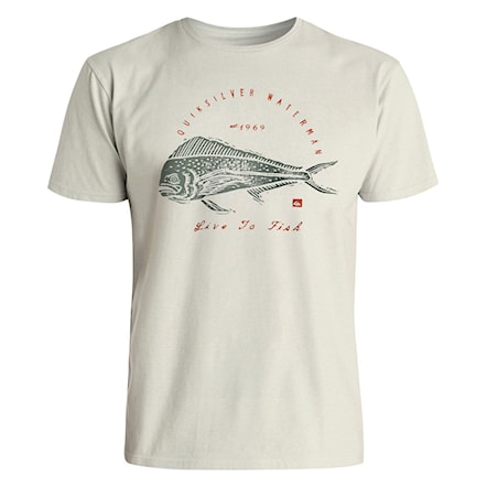 T-shirt Quiksilver Live To Fish oatmeal heather 2017 - 1