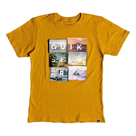 T-shirt Quiksilver Local Motive SS Youth inca gold 2018 - 1