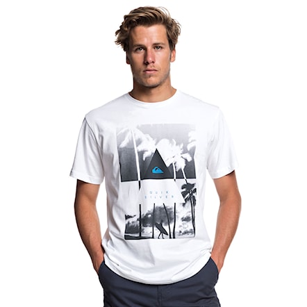 T-shirt Quiksilver Lonely Surfer white 2019 - 1