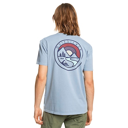 T-shirt Quiksilver Mountain View SS citadel blue 2021 - 1