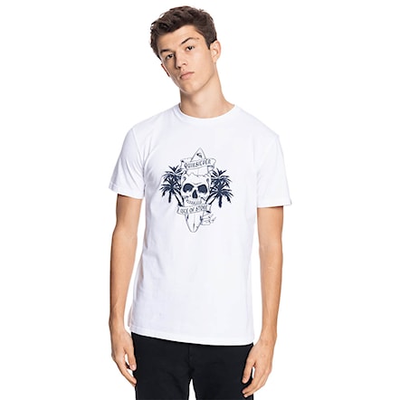 T-shirt Quiksilver Night Surfer Ss white 2021 - 1