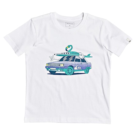 T-shirt Quiksilver Rad Digital Time Boy white 2020 - 1