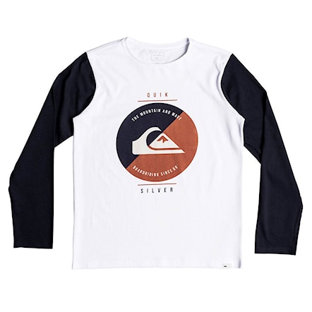 T-shirt Quiksilver Shook Up LS Youth white 2018 - 1