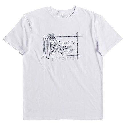 T-shirt Quiksilver Simple Lines white 2019 - 1