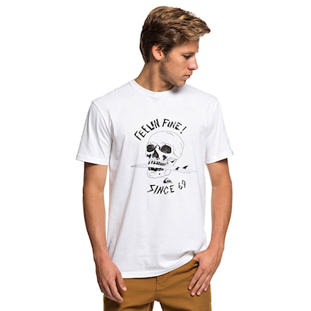 T-shirt Quiksilver Skull Board Tee white 2019 - 1