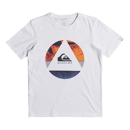 T-shirt Quiksilver Ss Classic Tee Fluid Turns Youth white 2018 - 1