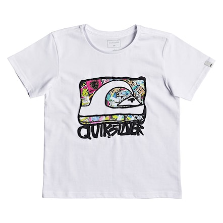 T-shirt Quiksilver Ss Classic Tee Wemi Boy white 2018 - 1