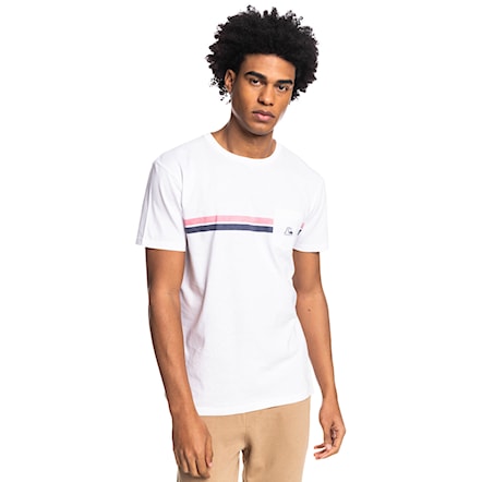 T-shirt Quiksilver Striped Flow Ss white 2022 - 1