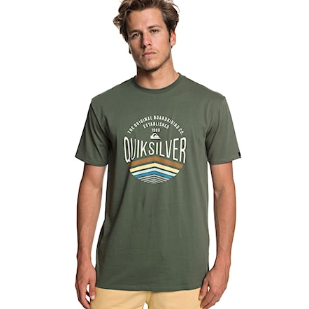 T-shirt Quiksilver Sunset Logo thyme 2019 - 1